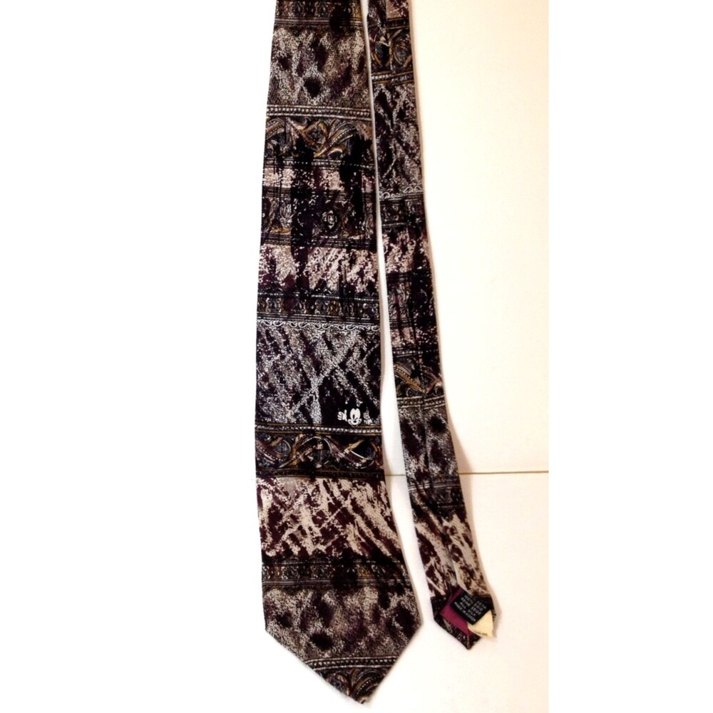 Vintage Mickey & Co. Disney Atlas Design Neck Tie Mens Silk Novelty 61"